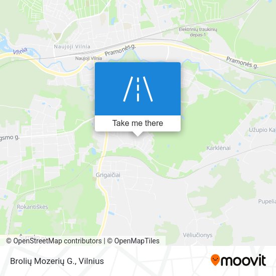 Brolių Mozerių G. map
