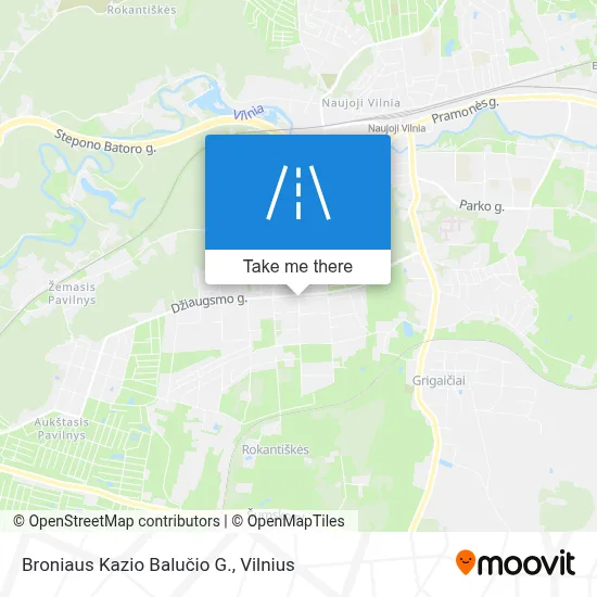 Broniaus Kazio Balučio G. map