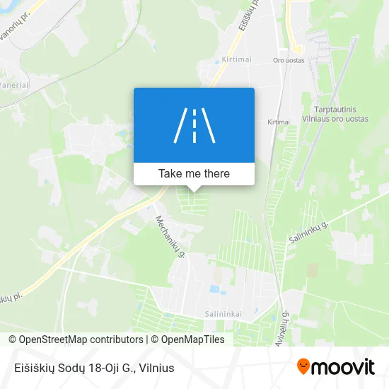 Eišiškių Sodų 18-Oji G. map