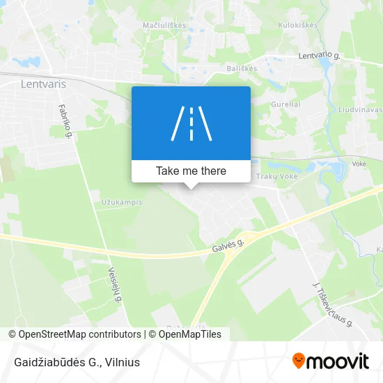 Gaidžiabūdės G. map