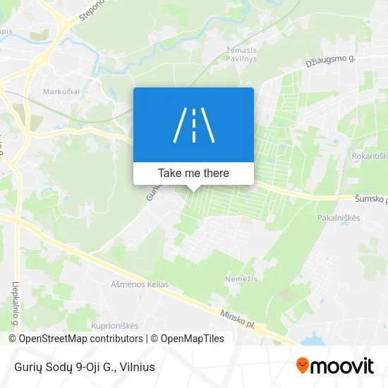 Gurių Sodų 9-Oji G. map