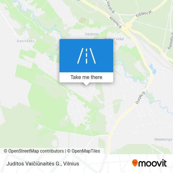 Juditos Vaičiūnaitės G. map