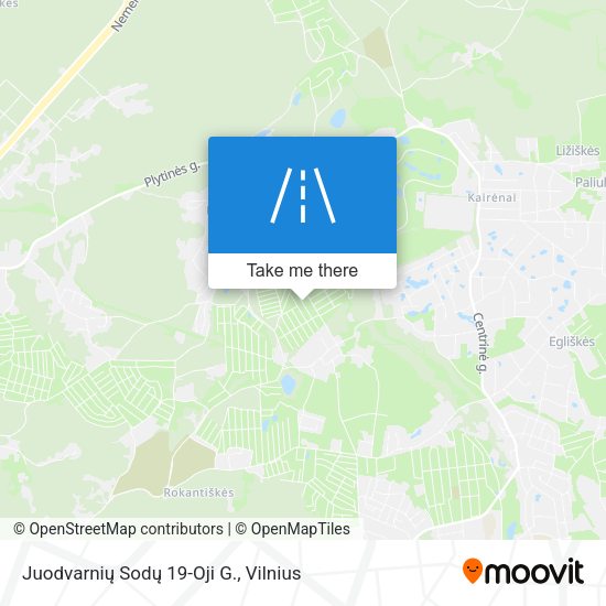 Juodvarnių Sodų 19-Oji G. map
