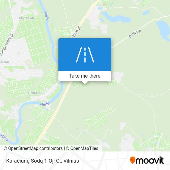 Karačiūnų Sodų 1-Oji G. map