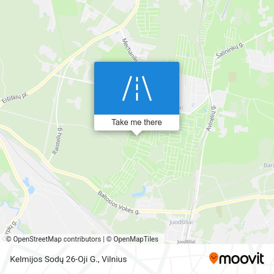Kelmijos Sodų 26-Oji G. map