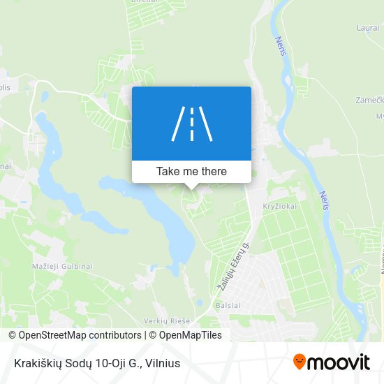 Krakiškių Sodų 10-Oji G. map