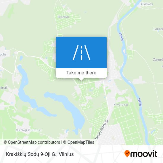 Krakiškių Sodų 9-Oji G. map