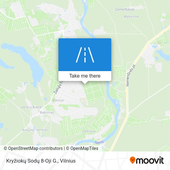 Kryžiokų Sodų 8-Oji G. map
