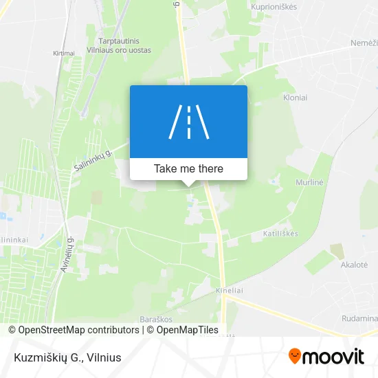 Kuzmiškių G. map
