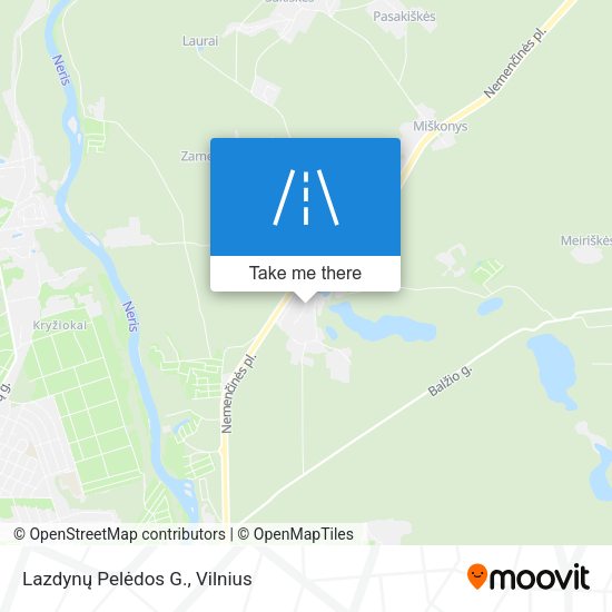 Lazdynų Pelėdos G. map