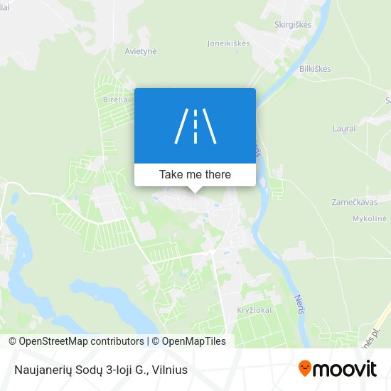 Naujanerių Sodų 3-Ioji G. map