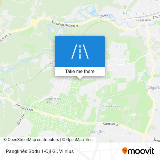 Paeglinės Sodų 1-Oji G. map