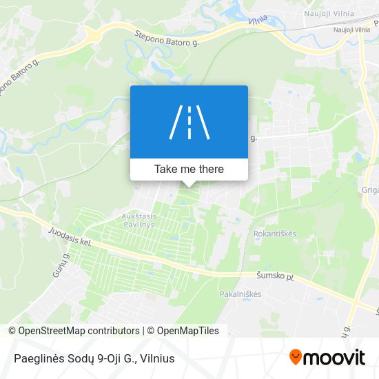 Paeglinės Sodų 9-Oji G. map