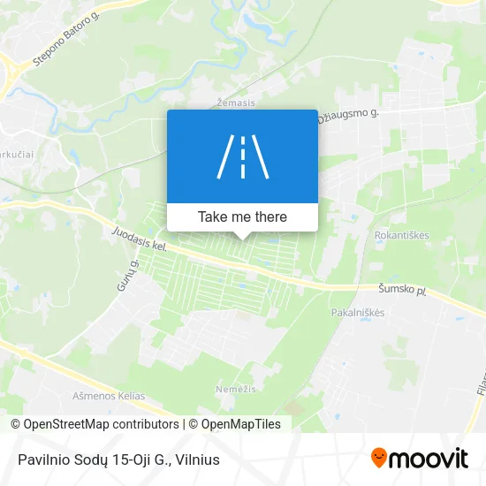 Pavilnio Sodų 15-Oji G. map