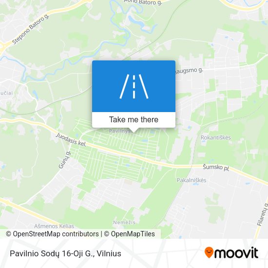 Pavilnio Sodų 16-Oji G. map