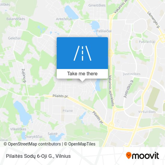Pilaitės Sodų 6-Oji G. map