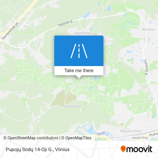 Pupojų Sodų 14-Oji G. map