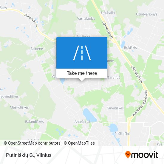 Putiniškių G. map