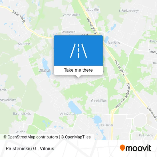 Raisteniškių G. map