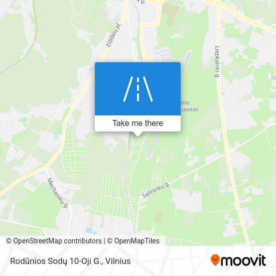 Rodūnios Sodų 10-Oji G. map