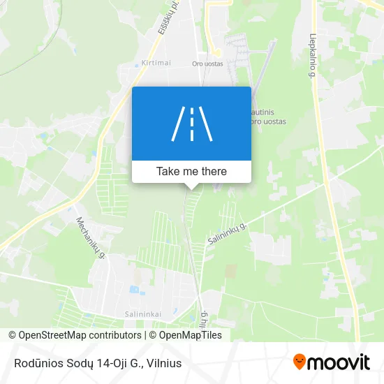 Карта Rodūnios Sodų 14-Oji G.