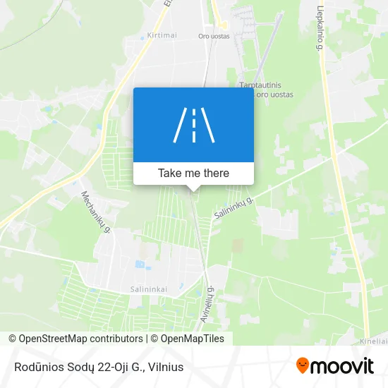 Карта Rodūnios Sodų 22-Oji G.