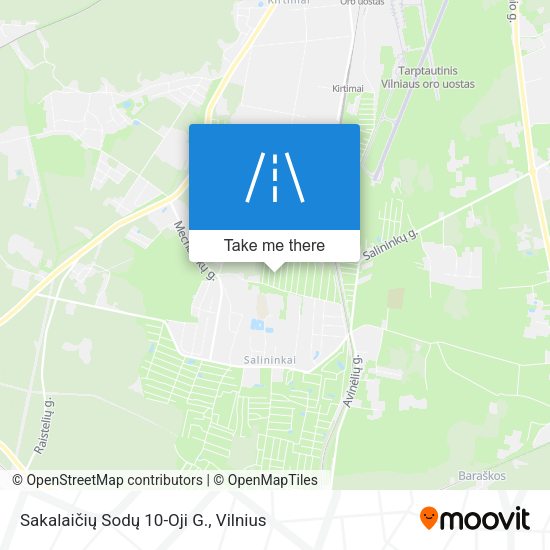 Sakalaičių Sodų 10-Oji G. map