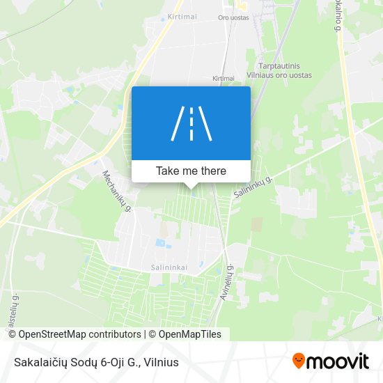 Sakalaičių Sodų 6-Oji G. map
