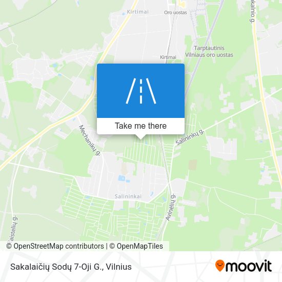 Sakalaičių Sodų 7-Oji G. map