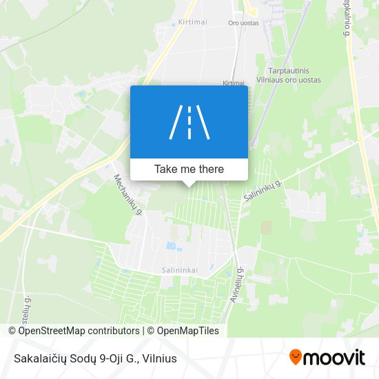 Sakalaičių Sodų 9-Oji G. map