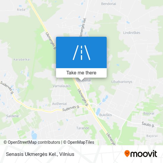 Senasis Ukmergės Kel. map