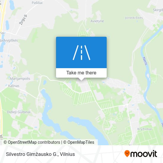 Silvestro Gimžausko G. map