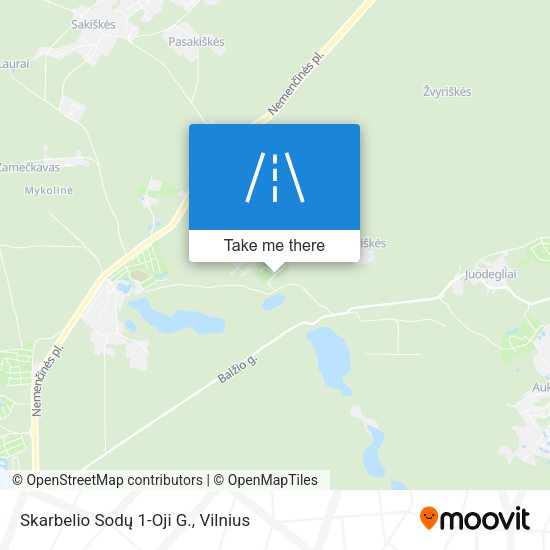 Skarbelio Sodų 1-Oji G. map