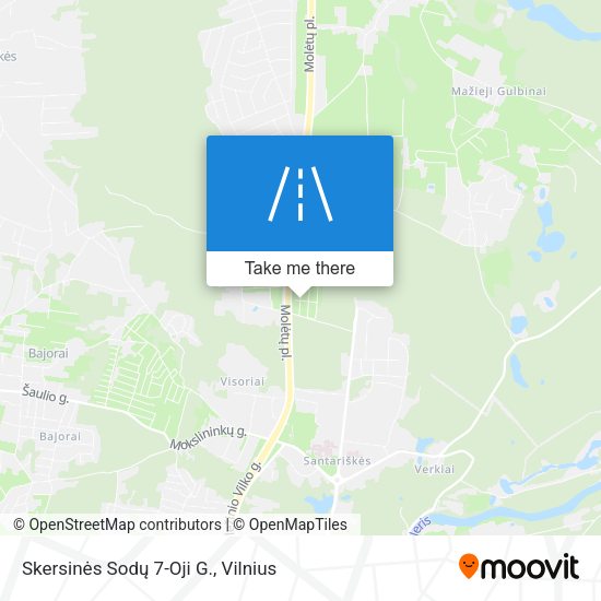 Skersinės Sodų 7-Oji G. map