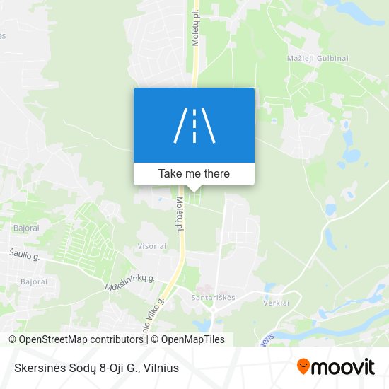 Skersinės Sodų 8-Oji G. map