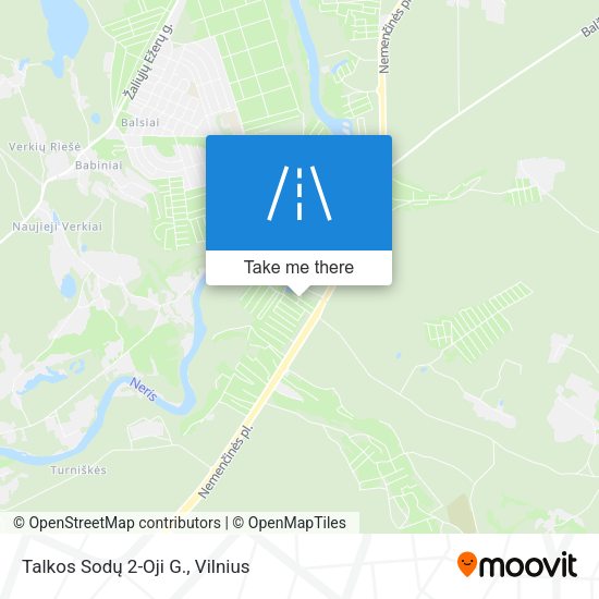 Talkos Sodų 2-Oji G. map