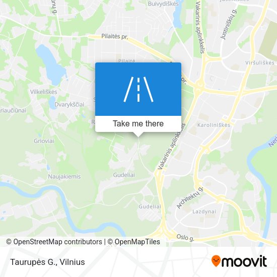 Taurupės G. map