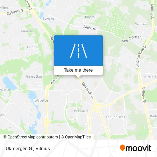 Ukmergės G. map
