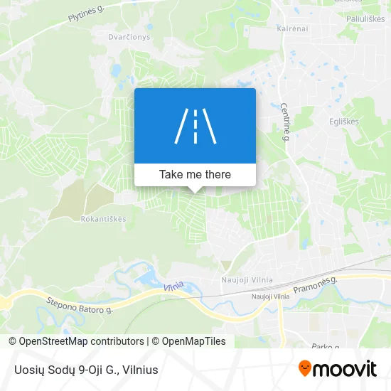 Uosių Sodų 9-Oji G. map