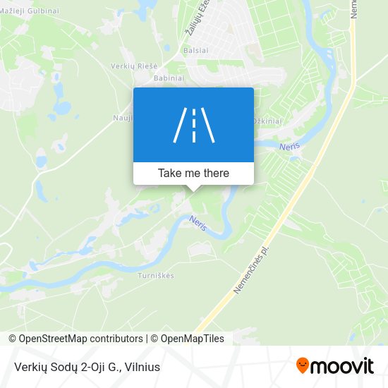 Verkių Sodų 2-Oji G. map