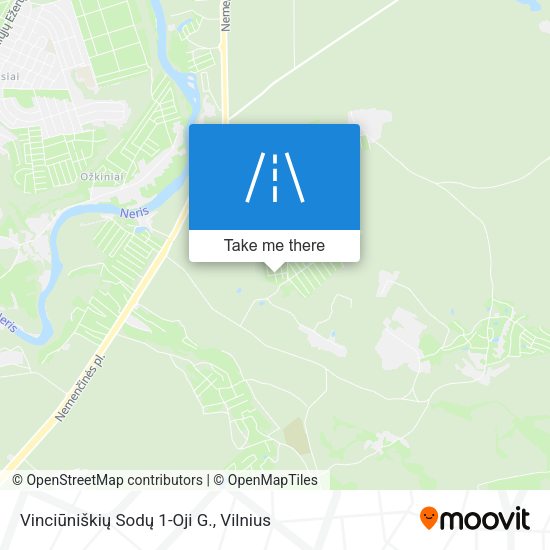 Vinciūniškių Sodų 1-Oji G. map