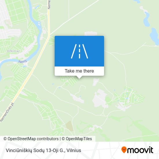 Vinciūniškių Sodų 13-Oji G. map