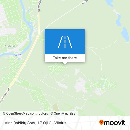 Vinciūniškių Sodų 17-Oji G. map