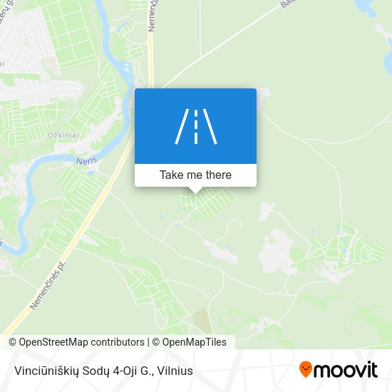 Vinciūniškių Sodų 4-Oji G. map