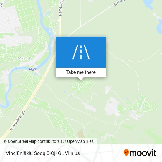 Vinciūniškių Sodų 8-Oji G. map