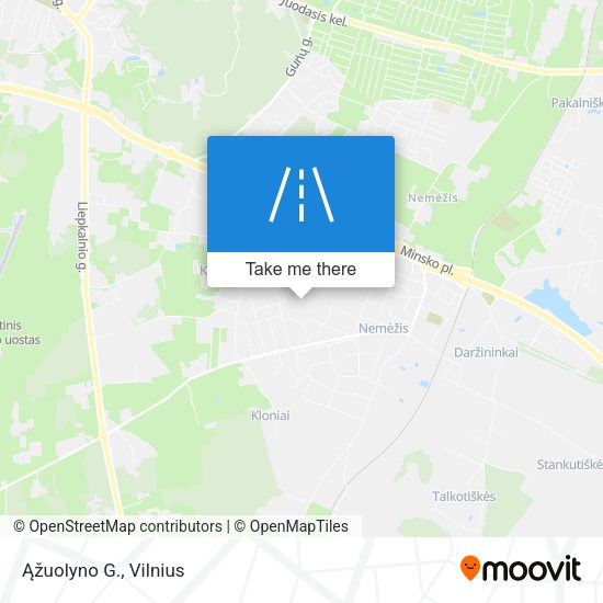 Ąžuolyno G. map