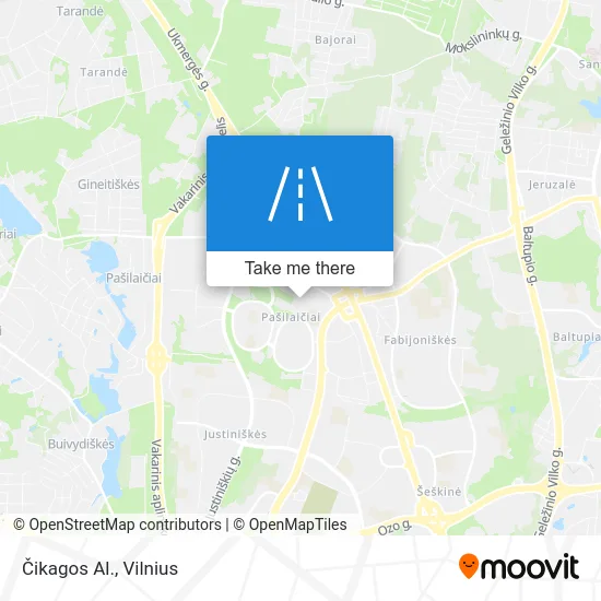 Карта Čikagos Al.