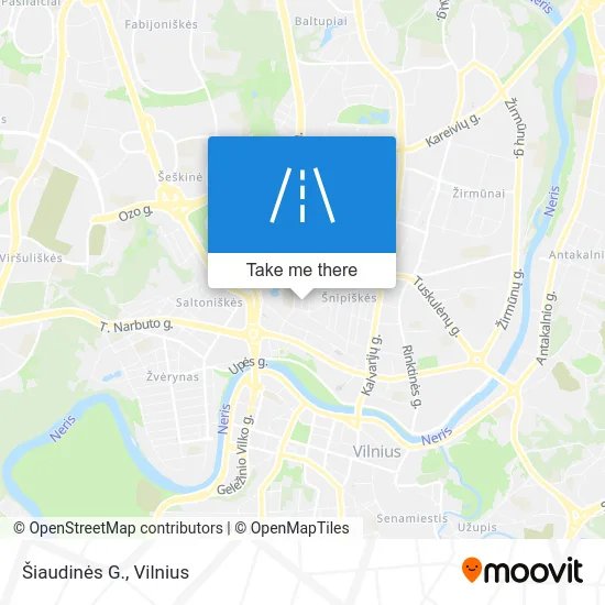 Карта Šiaudinės G.