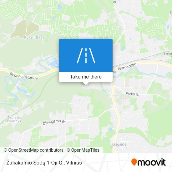 Žaliakalnio Sodų 1-Oji G. map