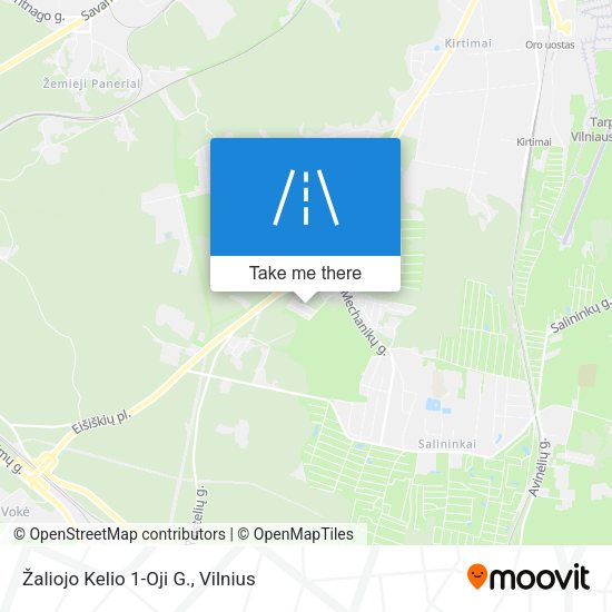 Žaliojo Kelio 1-Oji G. map